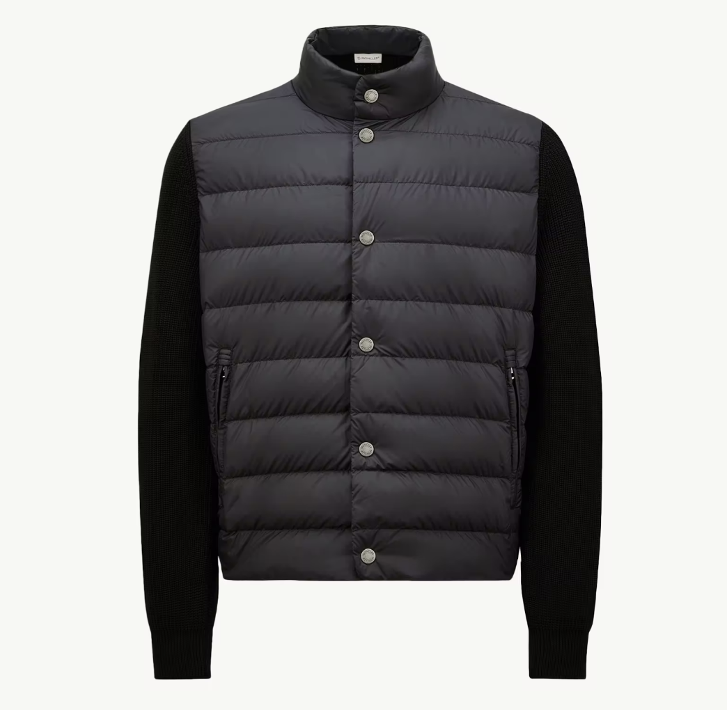 Moncler hombre negra botones
