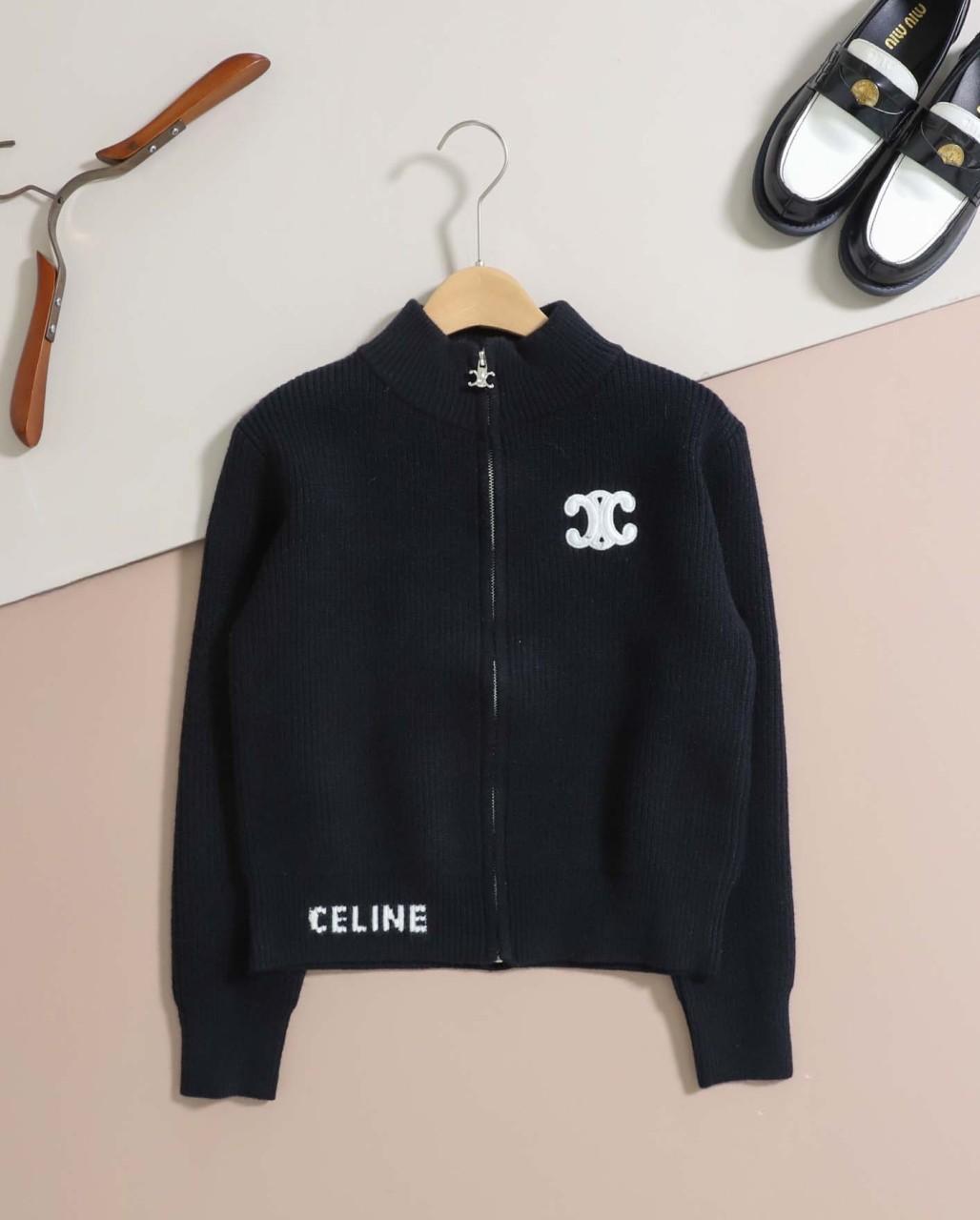 Jacket Celine lana azul