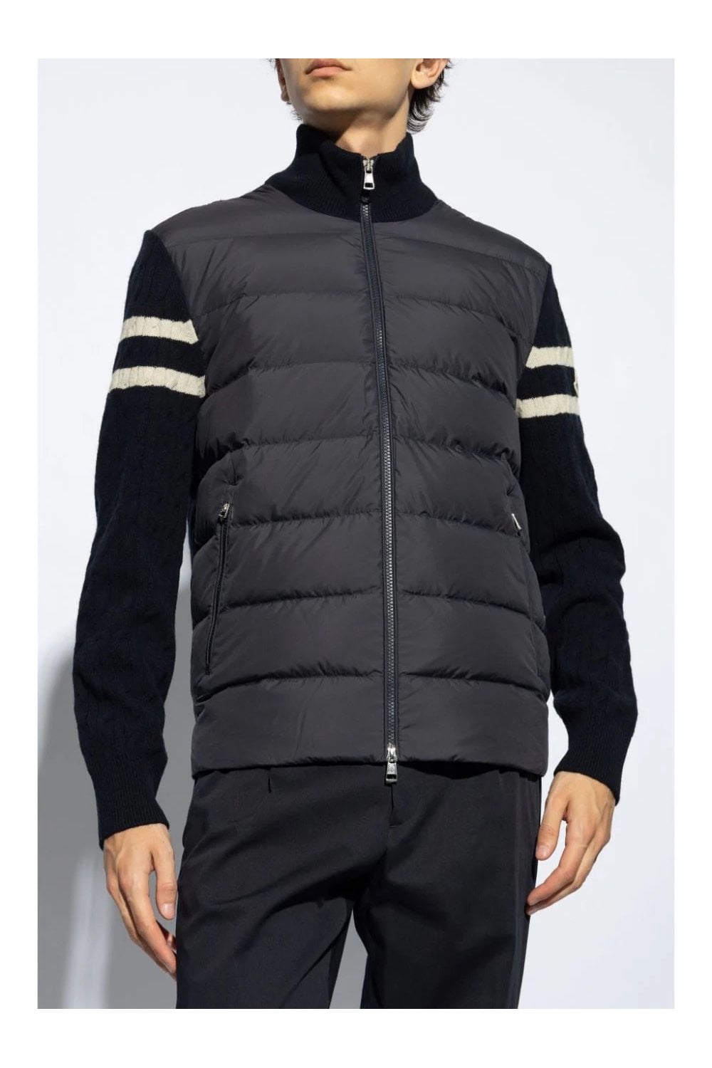 Moncler negra hombre lana